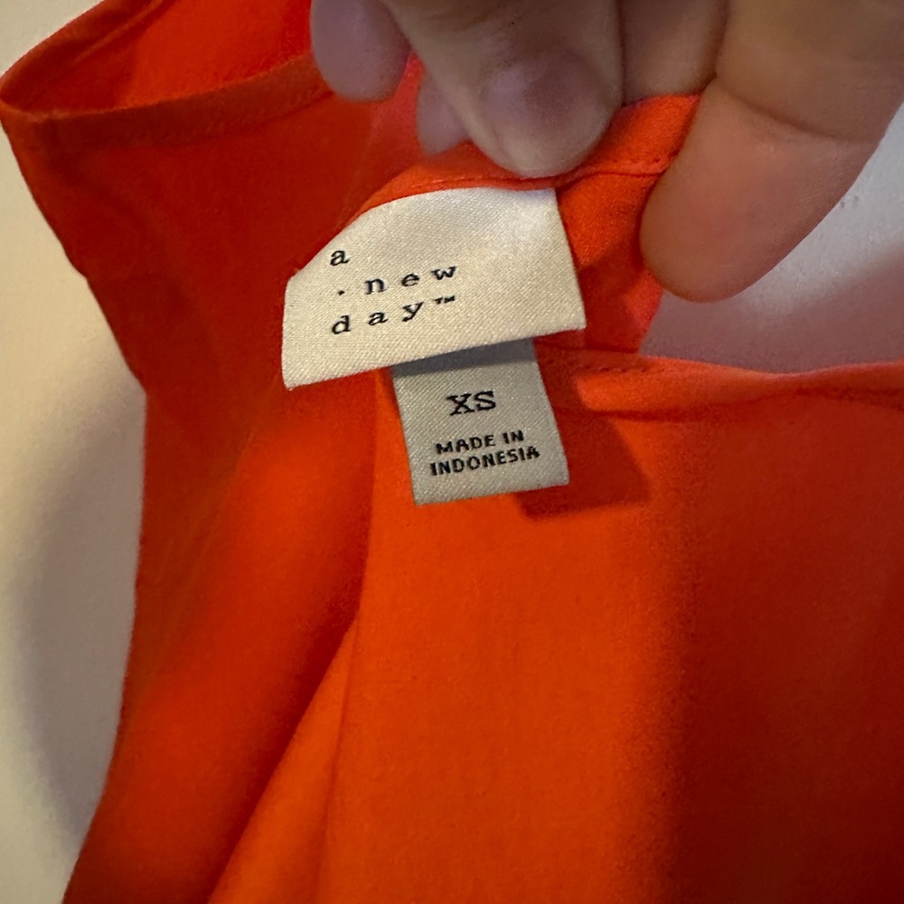 Target bright orange slip dress